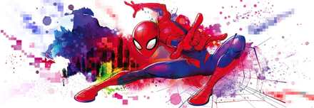 Komar Fotobehang - Spider-Man Graffiti Art 368x127cm - Papierbehang Divers - 368x127 cm