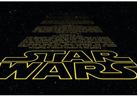 Komar Fotobehang - Star Wars Intro 368x254cm - Papierbehang Multikleur
