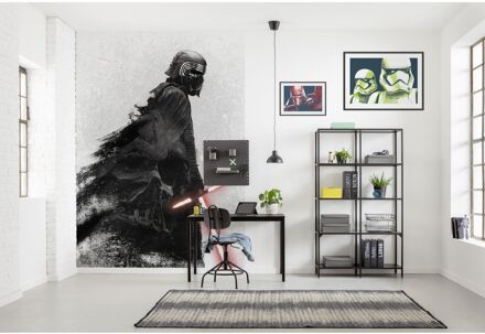 Komar Fotobehang - Star Wars Kylo Vader Shadow 200x280cm - Vliesbehang Multikleur