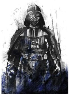 Komar Fotobehang - Star Wars Watercolor Vader 200x280cm - Vliesbehang Multikleur