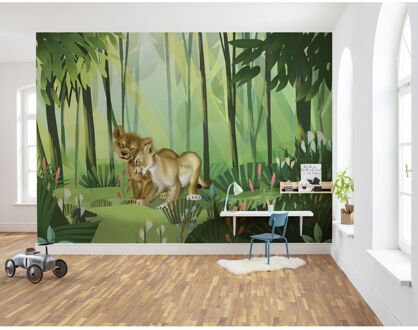 Komar Fotobehang - The Lion King Love 400x280cm - Vliesbehang Multikleur