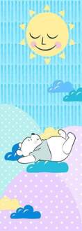 Komar Fotobehang - Winnie Pooh Take a Nap 100x280cm - Vliesbehang Multikleur