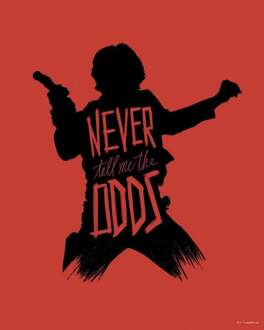 Komar Kunstdruk Star Wars - Silhouette Quotes Han Solo 40x50cm Divers - 40x50 cm