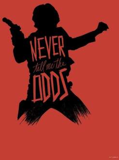 Komar Kunstdruk Star Wars - Silhouette Quotes Han Solo 50x70cm Divers - 50x70 cm