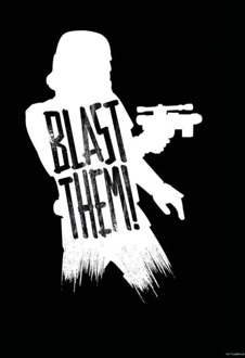 Komar Kunstdruk Star Wars - Silhouette Quotes Stormtrooper 50x70cm Divers - 50x70 cm