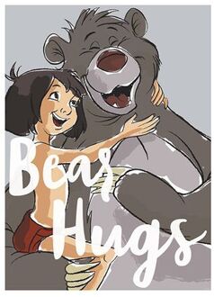 Komar Poster Bear Hug 40 X 50 Cm