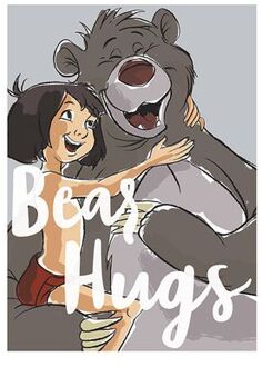 Komar Poster Bear Hug 50 X 70 Cm