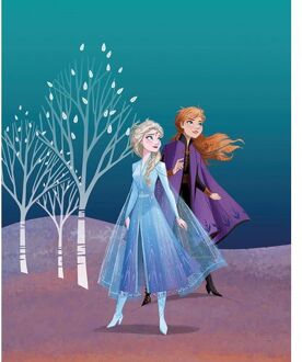 Komar Poster Frozen Anna & Elsa Blauw En Paars - 40 X 50 Cm - 610153