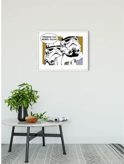 Komar Poster Star Wars Classic Comic Quote Stormtrooper 40 X 50 Cm