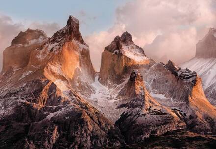 Komar Torres Del Paine Fotobehang National Geographic 254x184cm 4-delen Multikleur