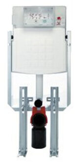 Kombiset WC module met geberit inbouwreservoir UP320 met dual flush met frontbediening 511109 Wit