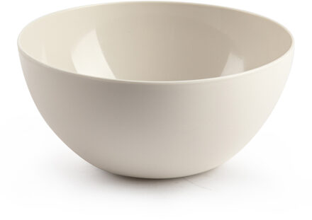 kommetjes - dessert/ontbijt - kunststof - D17 x H8 cm - beige - BPA vrij - schaaltjes