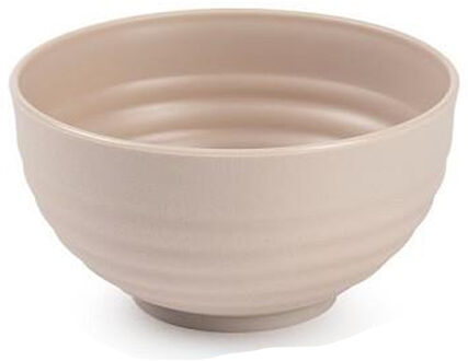 Kommetjes/schaaltjes - Dessert/ontbijt - Kunststof - D13 cm - Taupe