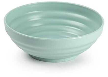 Kommetjes/schaaltjes - dessert/ontbijt - kunststof - D13x5 cm - mintgroen