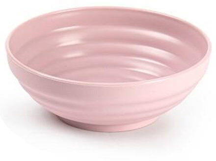 Kommetjes/schaaltjes - dessert/ontbijt - kunststof - D13x5 cm - oudroze