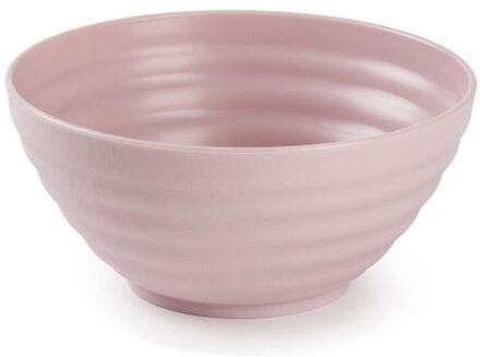 Kommetjes/schaaltjes - Dessert/ontbijt - Kunststof - D14 cm - Oudroze - Kommetjes