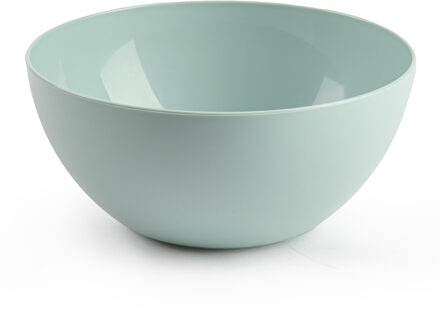 Kommetjes/schaaltjes - dessert/ontbijt - kunststof - D17 x H8 cm - mintgroen