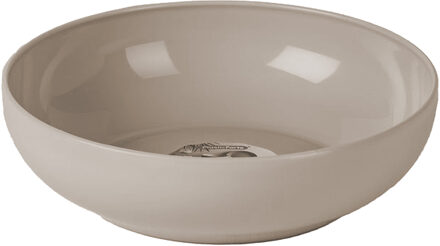 Kommetjes/schaaltjes - Dessert/ontbijt - Kunststof - D20 cm - Taupe - Kommetjes