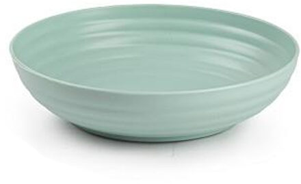 Kommetjes/schaaltjes - dessert/ontbijt - kunststof - D22 x 5.5 cm - mintgroen