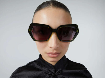 komono Poly matrix sunglasses Groen - One size