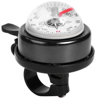 Kompas Fietsbel Aluminium Luid Geluid Fietsen Bell Stuur Veiligheid Bike Bell Sport Mtb Racefiets Alarm Fietsbel zwart