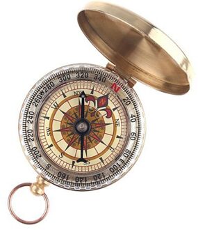 Kompas Outdoor Gereedschap Camping Klimmen Draagbare Pocket Messing Goud Koper Kompas Navigatie