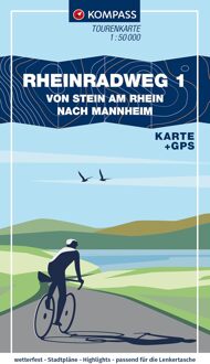 Kompass Fahrrad-Tourenkarte Rheinradweg 1 1:50.000 - Kompass Fahrrad-Tourenkarten