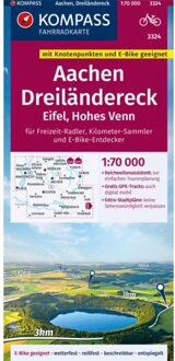 Kompass Fk3324 Aachen, Dreiländereck - Kompass Fietskaarten