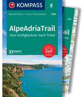 Kompass Wanderführer Alpeadriatrail, Vom Großglockner Nach Triest, - Walter Theil