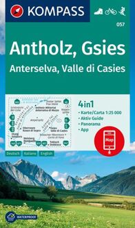 Kompass Wanderkarte 057 Antholz, Gsies, Anterselva, Valle Di Casies 1:25.000 - Kompass