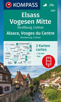 Kompass Wanderkarten-Set 2221 Elsass, Vogesen Mitte, Alsace, Vosges Du Centre (2 Karten)