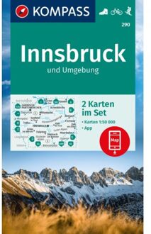 Kompass Wk290 Innsbruck Mit Umgebung - Kompass Wanderkarten
