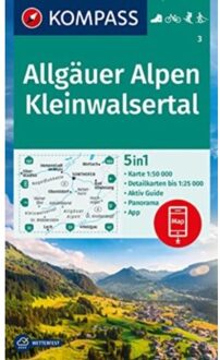 Kompass Wk3 Allgäuer Alpen, Kleinwalsertal - Kompass Wanderkarten