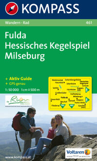 Kompass WK461 Fulda, Hessisches Kegelspiel, Milseburg - Boek 62Damrak (3850261832)