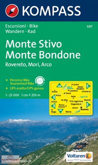 Kompass WK687 Monte Stivo, Monte Bondone, Roverto, Mori, Arco - Boek 62Damrak (3854916841)