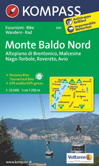 Kompass WK691 Monte Baldo Nord, Altopiano di Brentonico, Malcesine, Nago - Boek 62Damrak (3850265374)