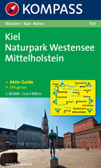 Kompass WK709 Kiel, Naturpark Westensee Mittelholstein - Boek 62Damrak (3850261964)