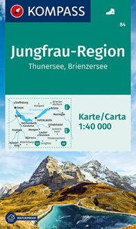 Kompass WK84 Jungfrau-Region, Thuner See, Brienzersee - Boek 62Damrak (3990440616)