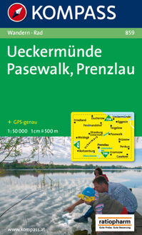 Kompass WK859 Ückermünde, Pasewalk, Prenzlau - Boek 62Damrak (3850261271)