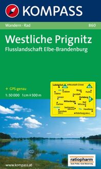 Kompass WK860 Westliche Prignitz, Flusslandschaft Elbe, Brandenburg - Boek 62Damrak (385026128X)