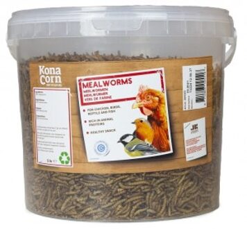 Konacorn - Gedroogde meelwormen 5 liter