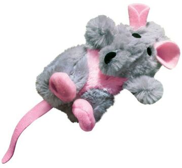 Kong Catnip Rat - Kattenspeelgoed - Grijs - 3,2 x 5,1 x 4,2 cm