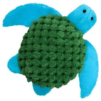 Kong Kat Catnip Turtle - Kattenkruid - 16.5 cm x 9.5 cm x 4 cm - Groen/Blauw