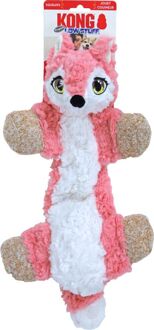 Kong Low Stuff Flopzie Vos Knuffel - Hondenspeelgoed - M - 41x17 cm