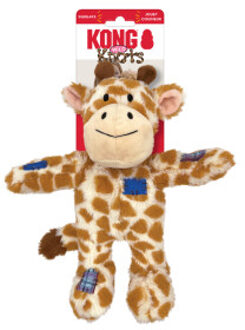 Kong Wild Knots giraffe met piep hondenspeeltje Per stuk