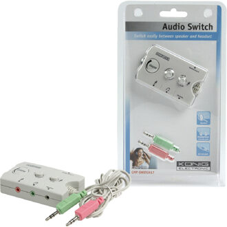 Konig Audioswitch Voor Headset / Speaker