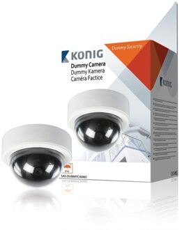 Konig Dome Dummy Camera IP44 White/Black