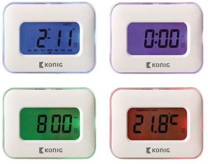 Konig König KN-AC10 Multifunctionele Alarmklok met Touch Sensor