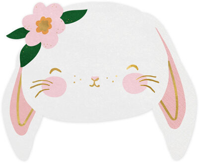 Konijn Sweetie Servetten (20st) Multikleur - Print