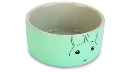 Konijn - Voerbak - 12 cm - Mint